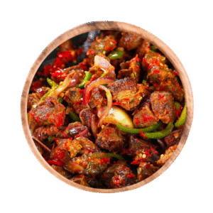 Fried Peppered Goat Meat